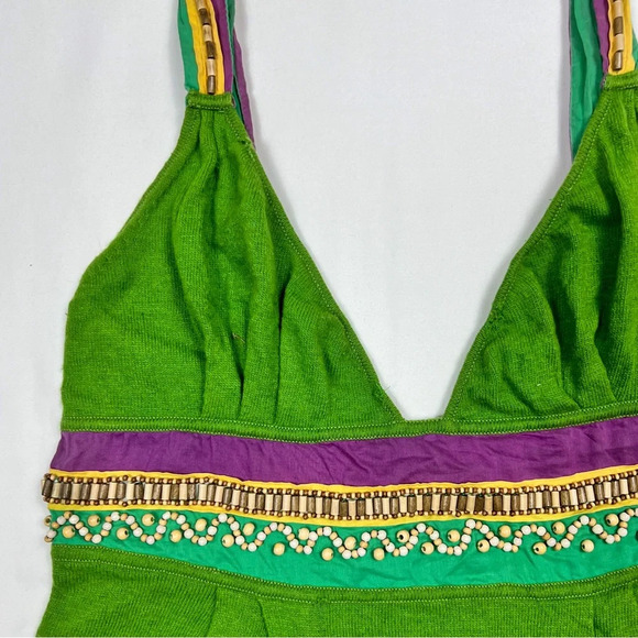 Y2K Beaded Babydoll Knit Tank Top - Picture 9 of 9